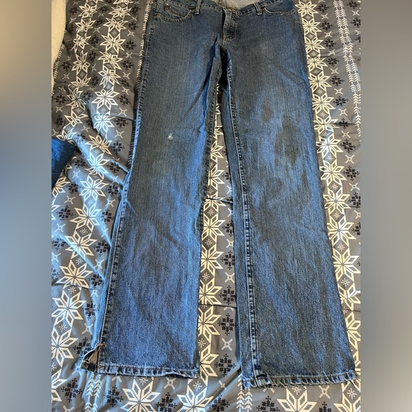 Wrangler CASH Women's Straight Leg Blue Jeans - Picture 1 of 8